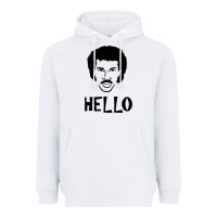 White Lionel Richie  It's Me Heavyweight Hoodie - longCreatives