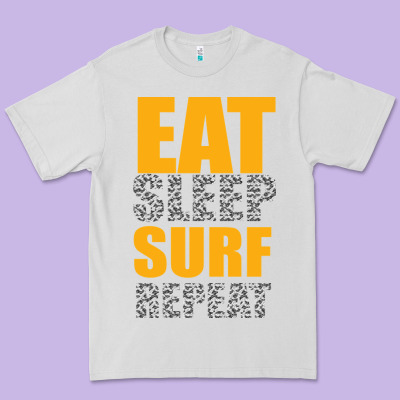 Eat Sleep Surf Repeat Premium Tee Designed By Bettercallsaul