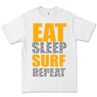 White eat sleep surf repeat Premium Tee - Bettercallsaul