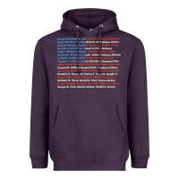 Plum List of Presidents of the United States, Gift Heavyweight Hoodie - longCreatives