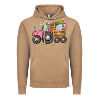Vintage Coffee Easter bunny tractor Vintage Hoodie - CowGirlArtShop
