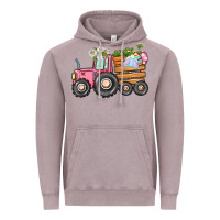 Vintage Zinc Easter bunny tractor Vintage Hoodie - CowGirlArtShop