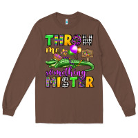 Chestnut throw me something mister mardi gras olivia Long Sleeve Tee - OliviaCreatesArt