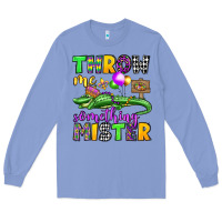 Colony Blue throw me something mister mardi gras olivia Long Sleeve Tee - OliviaCreatesArt