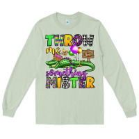 Matcha throw me something mister mardi gras olivia Long Sleeve Tee - OliviaCreatesArt