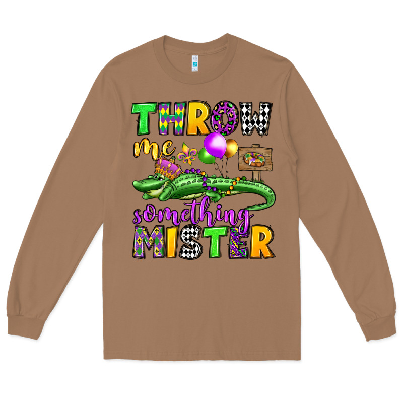 Throw Me Something Mister Mardi Gras Olivia Long Sleeve Tee by OliviaCreatesArt | Teevron