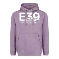 Lavender E39 5 Series  Car Silhouette Heavyweight Hoodie - longCreatives