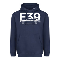 Navy E39 5 Series  Car Silhouette Heavyweight Hoodie - longCreatives