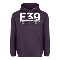 E39 5 Series  Car Silhouette Heavyweight Hoodie | Teevron