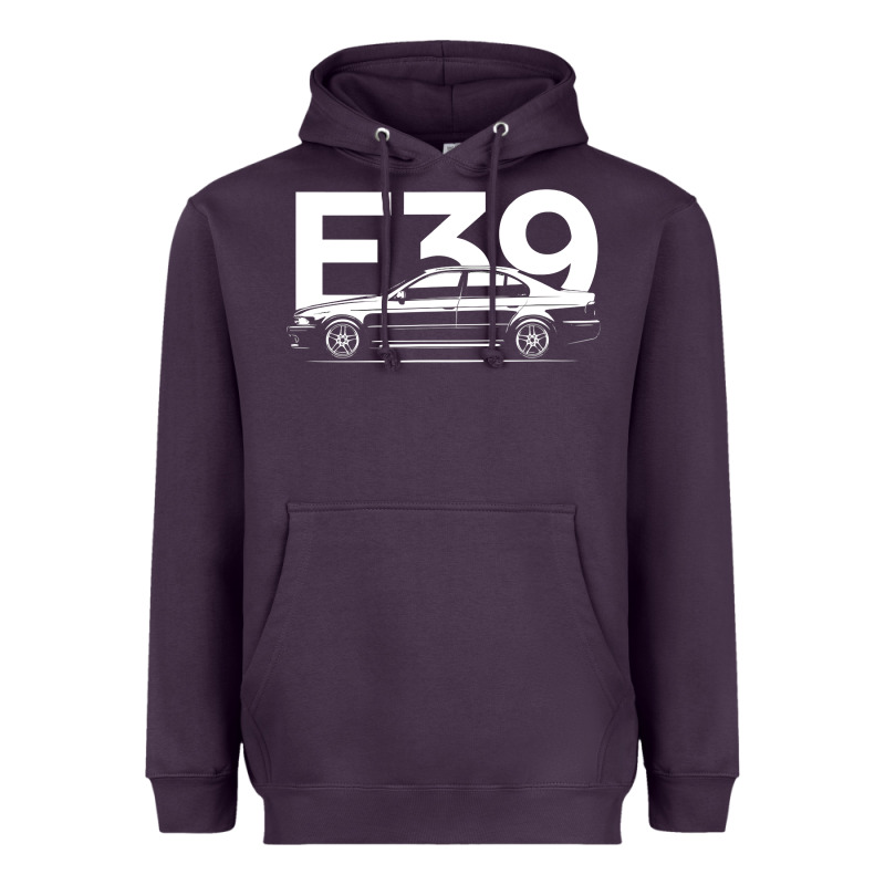 E39 5 Series  Car Silhouette Heavyweight Hoodie by longCreatives | Teevron