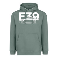 Sage E39 5 Series  Car Silhouette Heavyweight Hoodie - longCreatives
