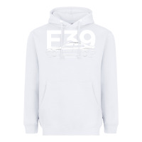 White E39 5 Series  Car Silhouette Heavyweight Hoodie - longCreatives