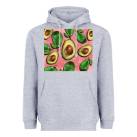 Heather Grey avacado pink tumbler Heavyweight Hoodie - BarkalooDesign