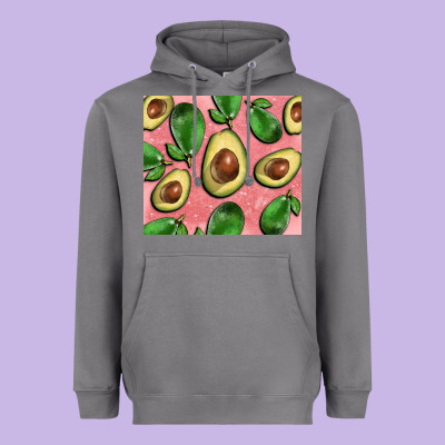 Avacado Pink Tumbler Heavyweight Hoodie Designed By Barkaloodesign
