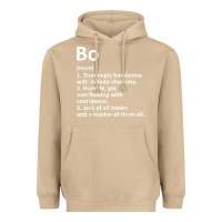 Mushroom BO Definition Personalized Name Funny Birthday Gift Idea Heavyweight Hoodie - longCreatives