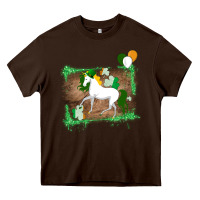 Chocolate Brown Unicorn Dabbing with Shamrock for St. Patricks Day Heavy Core Tee - Bettercallsaul