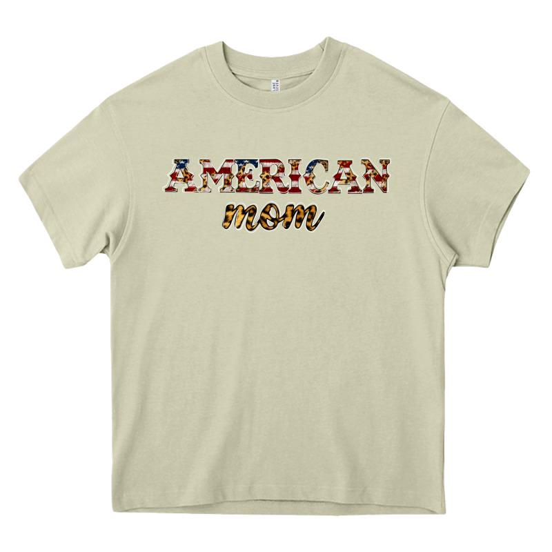 American Mom Heavy Core Tee by JahusDesignShop | Teevron