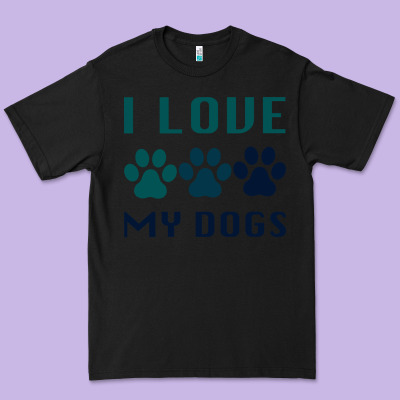 I Love My Dogs Premium Tee Designed By Bettercallsaul