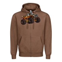 Chestnut monster truck Zipper Hoodie - Artiststas