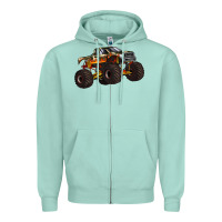 Seafoam monster truck Zipper Hoodie - Artiststas