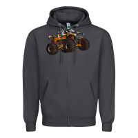 Smoke monster truck Zipper Hoodie - Artiststas
