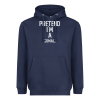 Navy pretend i`m a somali shirt funny halloween Heavyweight Hoodie - longCreatives