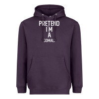 Plum pretend i`m a somali shirt funny halloween Heavyweight Hoodie - longCreatives