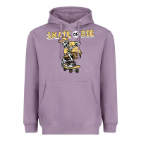 Lavender skate or die funny skeleton skating skater halloween costume Heavyweight Hoodie - longCreatives