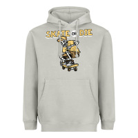 Moon Dust skate or die funny skeleton skating skater halloween costume Heavyweight Hoodie - longCreatives