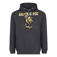 Smoke skate or die funny skeleton skating skater halloween costume Heavyweight Hoodie - longCreatives