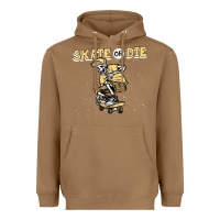Toasted Coconut skate or die funny skeleton skating skater halloween costume Heavyweight Hoodie - longCreatives