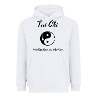 White Tai Chi T, Meditation In Motion, Martial Arts Gift Heavyweight Hoodie - longCreatives