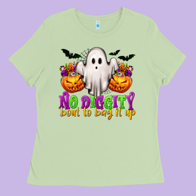 No Diggity 'bout To Bag It Up Ladies Tee Designed By Texasbilliewilder
