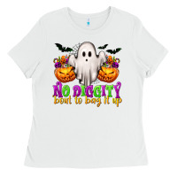 White No Diggity 'Bout To Bag It Up Ladies Tee - texasbilliewilder