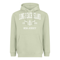 Matcha Long Beach Island NJ Vintage Crossed Oars & Boat Anchor Spor Heavyweight Hoodie - longCreatives