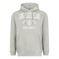Moon Dust Long Beach Island NJ Vintage Crossed Oars & Boat Anchor Spor Heavyweight Hoodie - longCreatives
