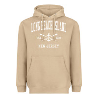 Mushroom Long Beach Island NJ Vintage Crossed Oars & Boat Anchor Spor Heavyweight Hoodie - longCreatives