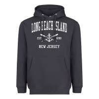 Smoke Long Beach Island NJ Vintage Crossed Oars & Boat Anchor Spor Heavyweight Hoodie - longCreatives