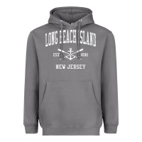 Storm Long Beach Island NJ Vintage Crossed Oars & Boat Anchor Spor Heavyweight Hoodie - longCreatives