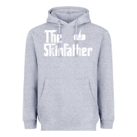 Heather Grey The Skin Father Funny Dermatology Dermatologist Gift Heavyweight Hoodie - longCreatives