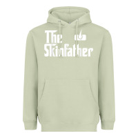 Matcha The Skin Father Funny Dermatology Dermatologist Gift Heavyweight Hoodie - longCreatives