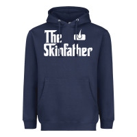 Navy The Skin Father Funny Dermatology Dermatologist Gift Heavyweight Hoodie - longCreatives