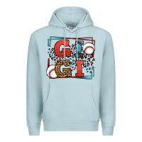 Blue Mist Baseball gigi leopard frame Premium Hoodie - LillyAllenDesigns