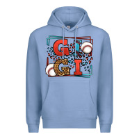 Colony Blue Baseball gigi leopard frame Premium Hoodie - LillyAllenDesigns