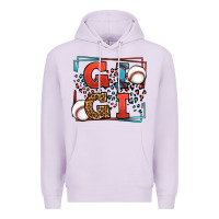 Lilac Baseball gigi leopard frame Premium Hoodie - LillyAllenDesigns