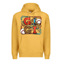 Mustard Baseball gigi leopard frame Premium Hoodie - LillyAllenDesigns