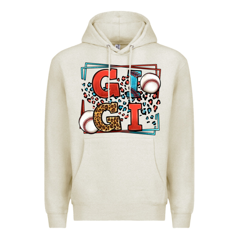 Baseball Gigi Leopard Frame Premium Hoodie by LillyAllenDesigns | Teevron