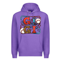 Purple Baseball gigi leopard frame Premium Hoodie - LillyAllenDesigns