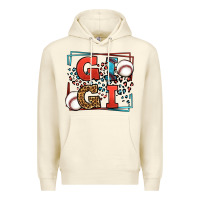 Sandshell Baseball gigi leopard frame Premium Hoodie - LillyAllenDesigns