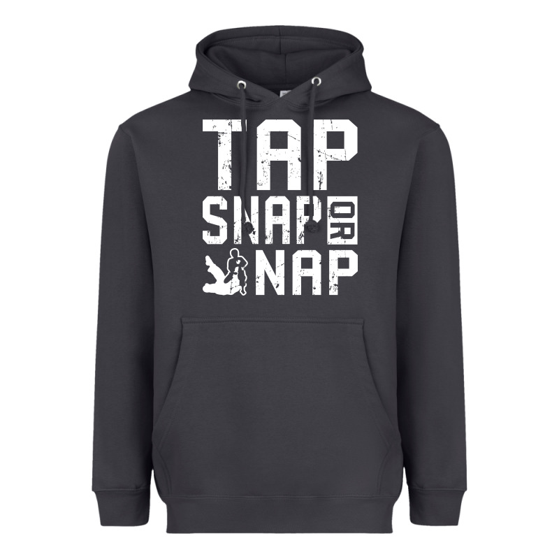 Tap Snap Or Nap Jiu Jitsu Hoodie Brazilian Bjj Gifts Heavyweight Hoodie by longCreatives | Teevron